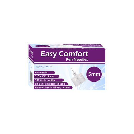 Easy Comfort Pen Needles - 31G 5mm